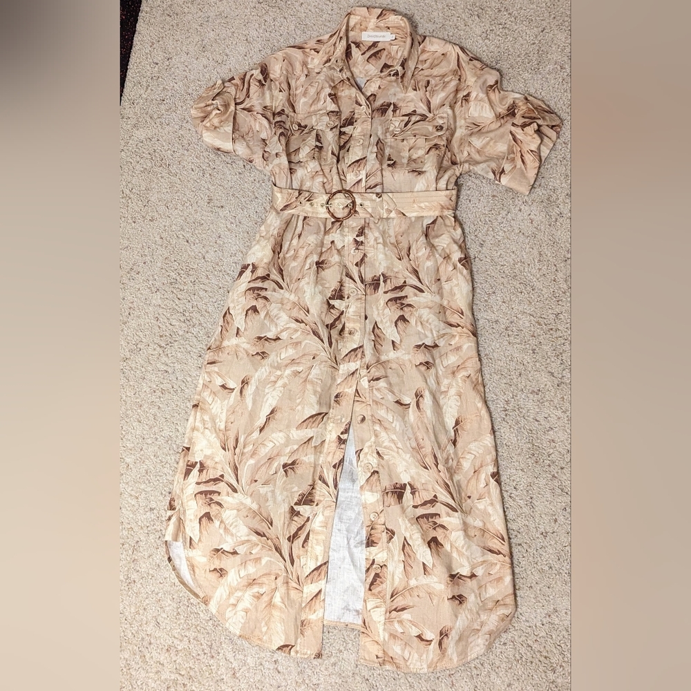 Zimmerman linen midi dress